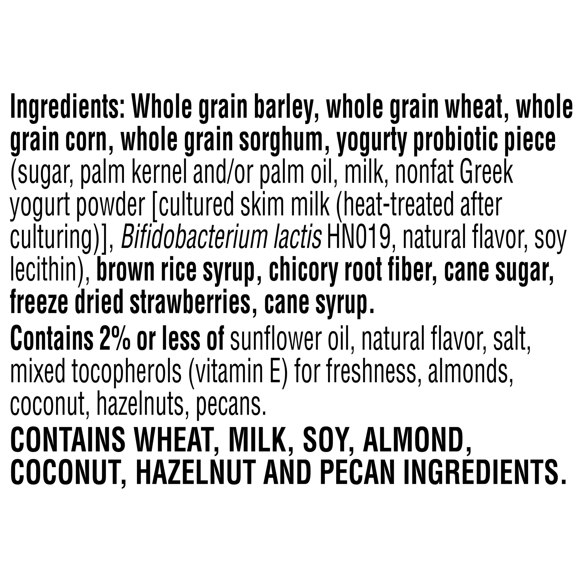 slide 3 of 3, Kellogg's HI! Happy Inside Breakfast Cereal, with Prebiotics Probiotics and Fiber for Digestive Wellness Non-GMO, Simply Strawberry, 10 oz