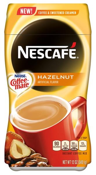 slide 1 of 1, Nescafé Coffee-Mate Hazelnut Creamer, 12 oz