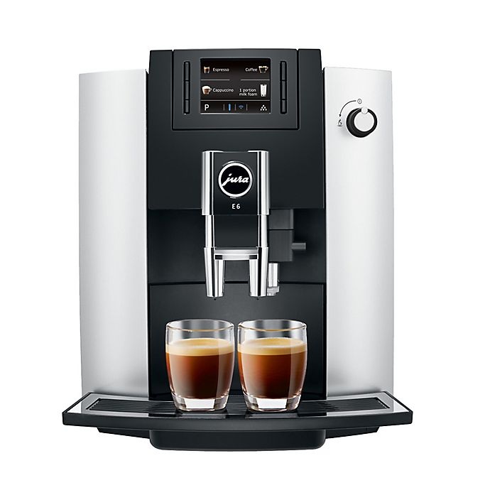 slide 1 of 1, JURA E6 Fully Automatic Coffee Machine - Platinum, 1 ct