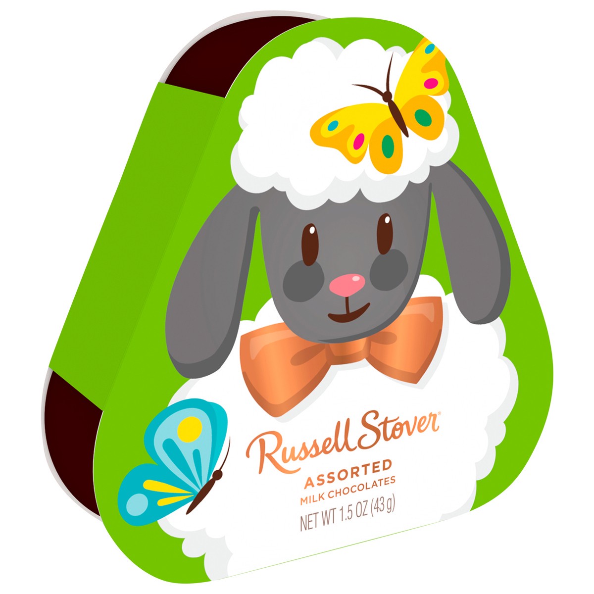 slide 3 of 8, RUSSELL STOVER Easter Shaped Assorted Milk Chocolate Gift Box, 1.5 oz. (3 pieces), 1.5 oz