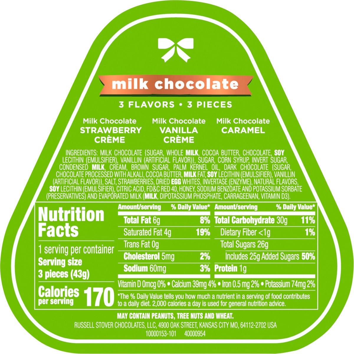 slide 8 of 8, RUSSELL STOVER Easter Shaped Assorted Milk Chocolate Gift Box, 1.5 oz. (3 pieces), 1.5 oz