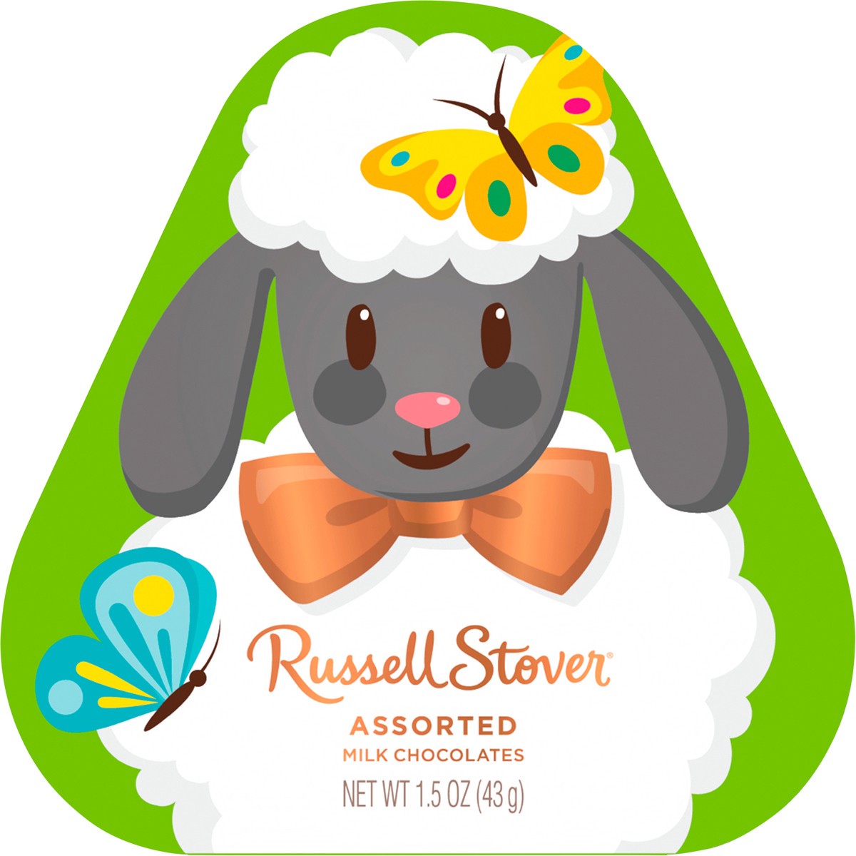 slide 4 of 8, RUSSELL STOVER Easter Shaped Assorted Milk Chocolate Gift Box, 1.5 oz. (3 pieces), 1.5 oz