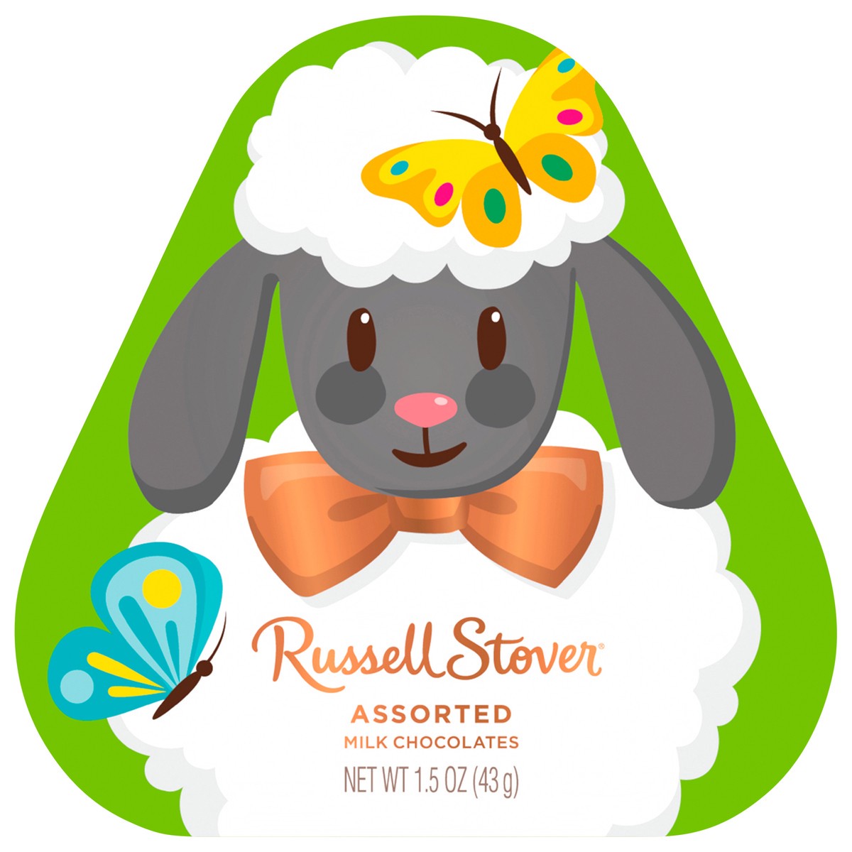 slide 1 of 8, RUSSELL STOVER Easter Shaped Assorted Milk Chocolate Gift Box, 1.5 oz. (3 pieces), 1.5 oz