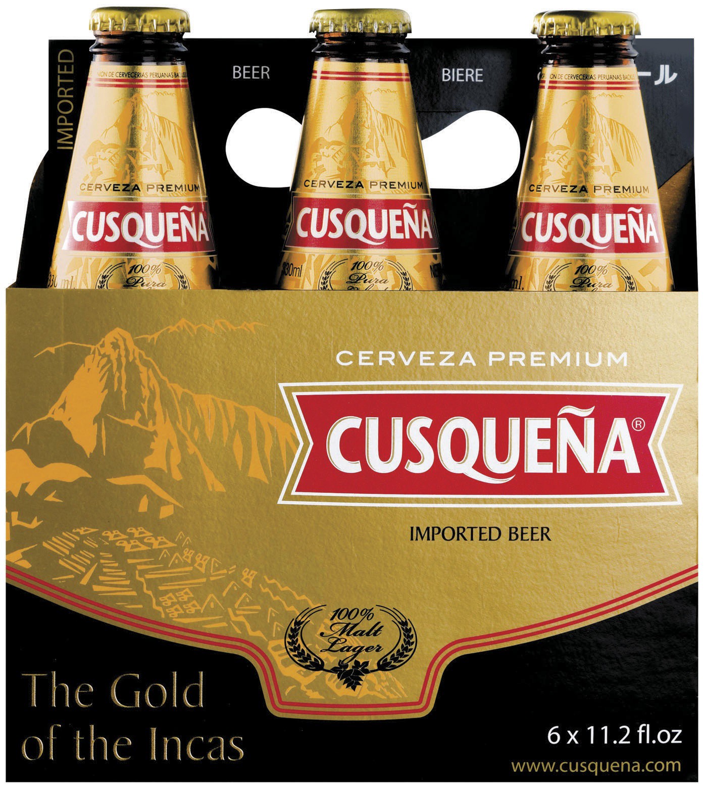 slide 1 of 2, Cusqueña Beer, 33 cl