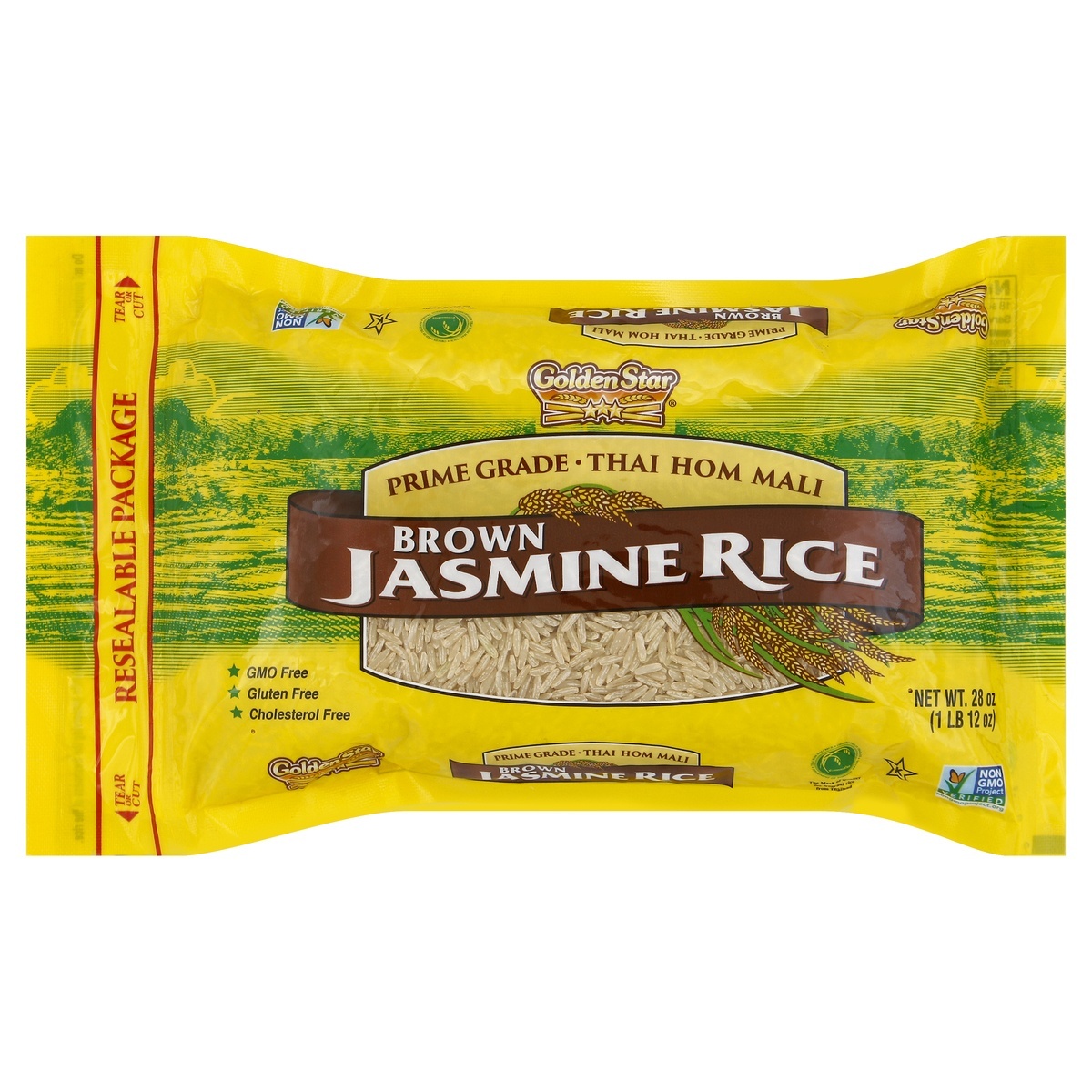 slide 1 of 1, Golden Star Brown Rice 28 oz, 28 oz