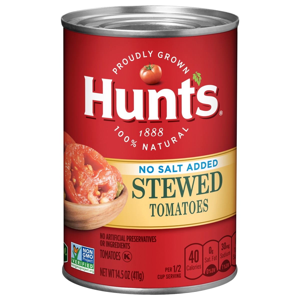 slide 1 of 5, Hunt's Stewed, No Salt Added Tomatoes 14.5 oz, 14.5 oz