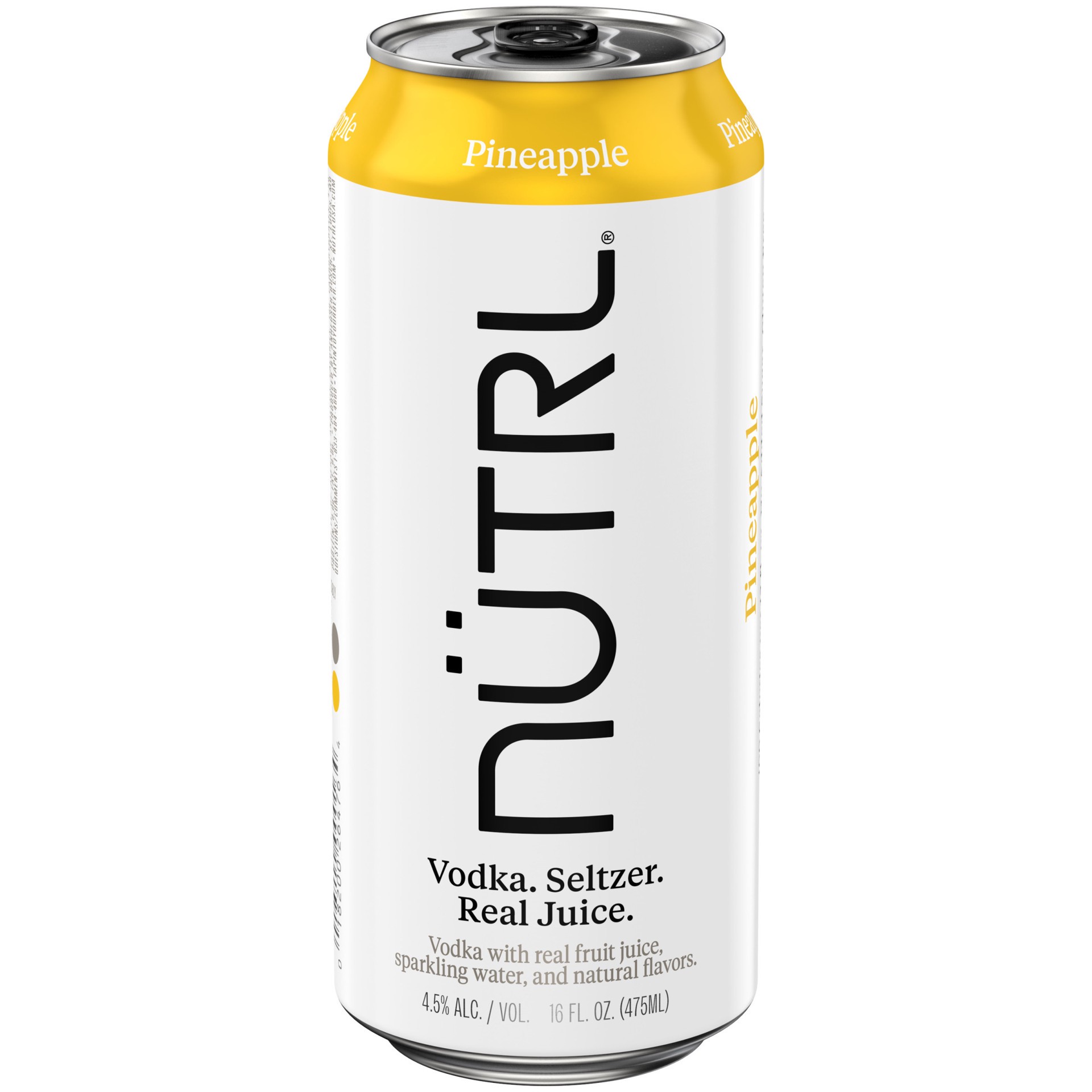 slide 5 of 6, Nutrl Pineapple Vodka Hard Seltzer 4 Pack, 16 fl oz Cans, 64 fl oz