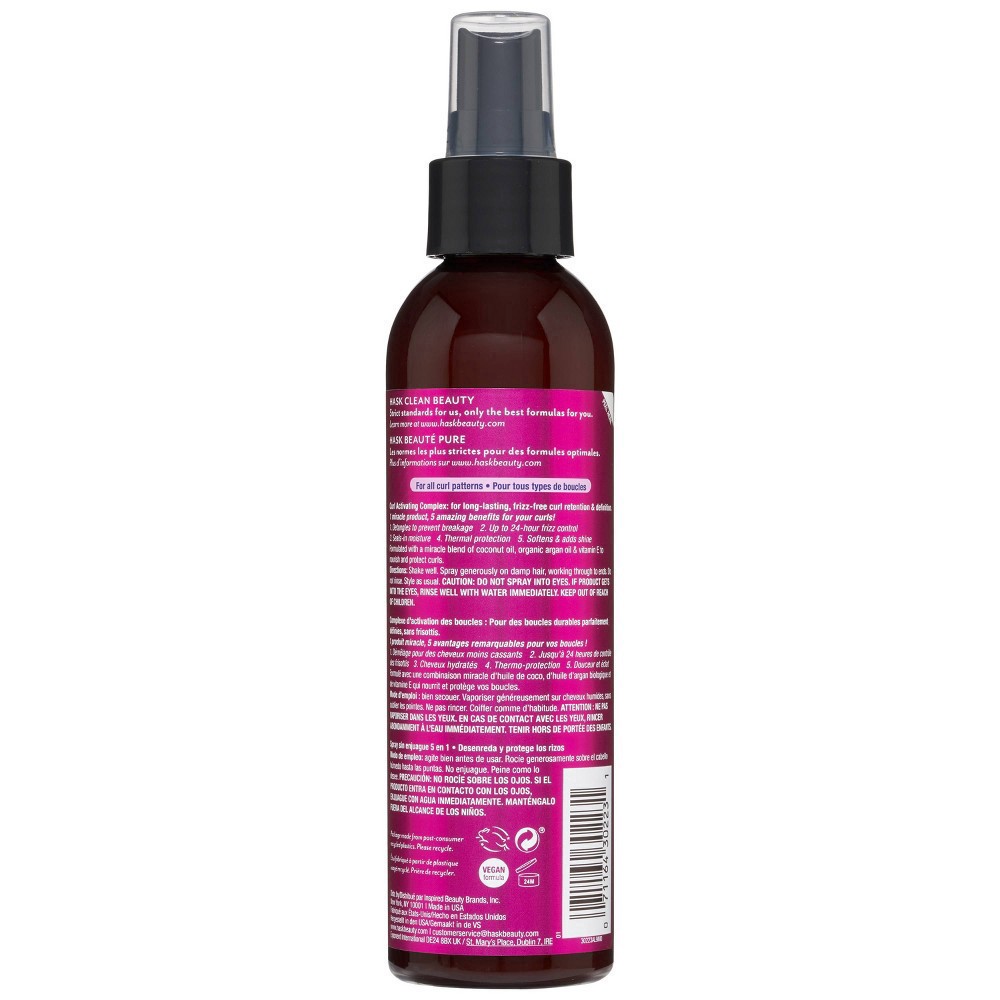 slide 2 of 7, Hask Curl Care 5-in-1 Leave In Spray, 6 oz