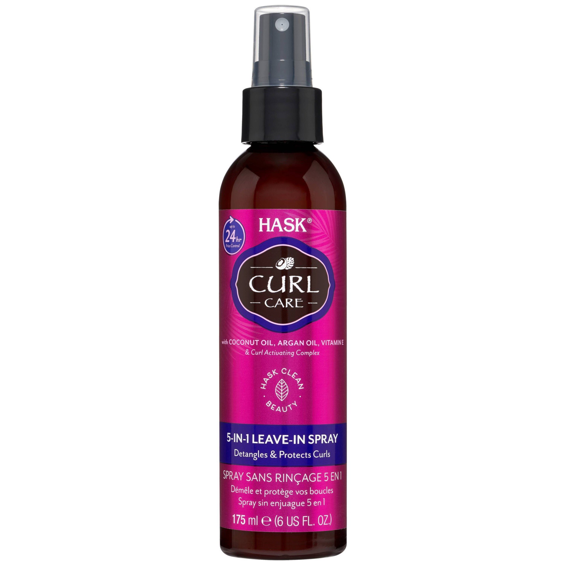 slide 1 of 7, Hask Curl Care 5-in-1 Leave In Spray, 6 oz