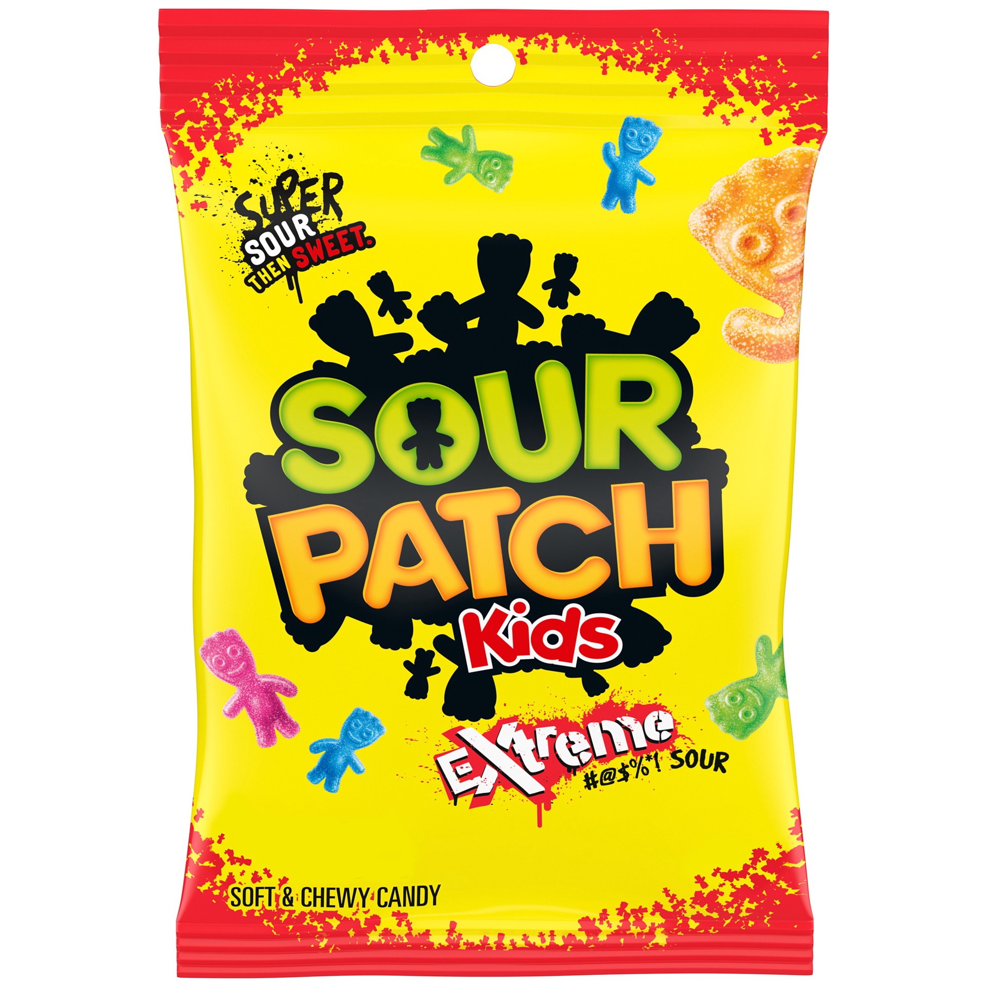 slide 1 of 9, SOUR PATCH KIDS Extreme Sour Soft & Chewy Candy, 7.2 oz, 7.2 oz