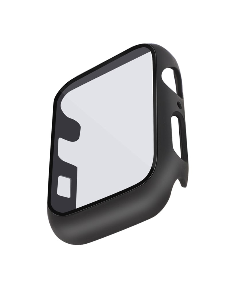 slide 1 of 1, Withit 40 Mm Apple Watch Protective Glass With Integrated Bumper - Black, 40 mm