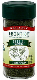 slide 1 of 1, Frontier Organic Chopped Dill Weed, 0.71 oz