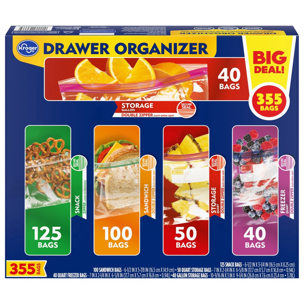 slide 1 of 2, Kroger® Food Storage Assorted Multi Pack, 355 ct