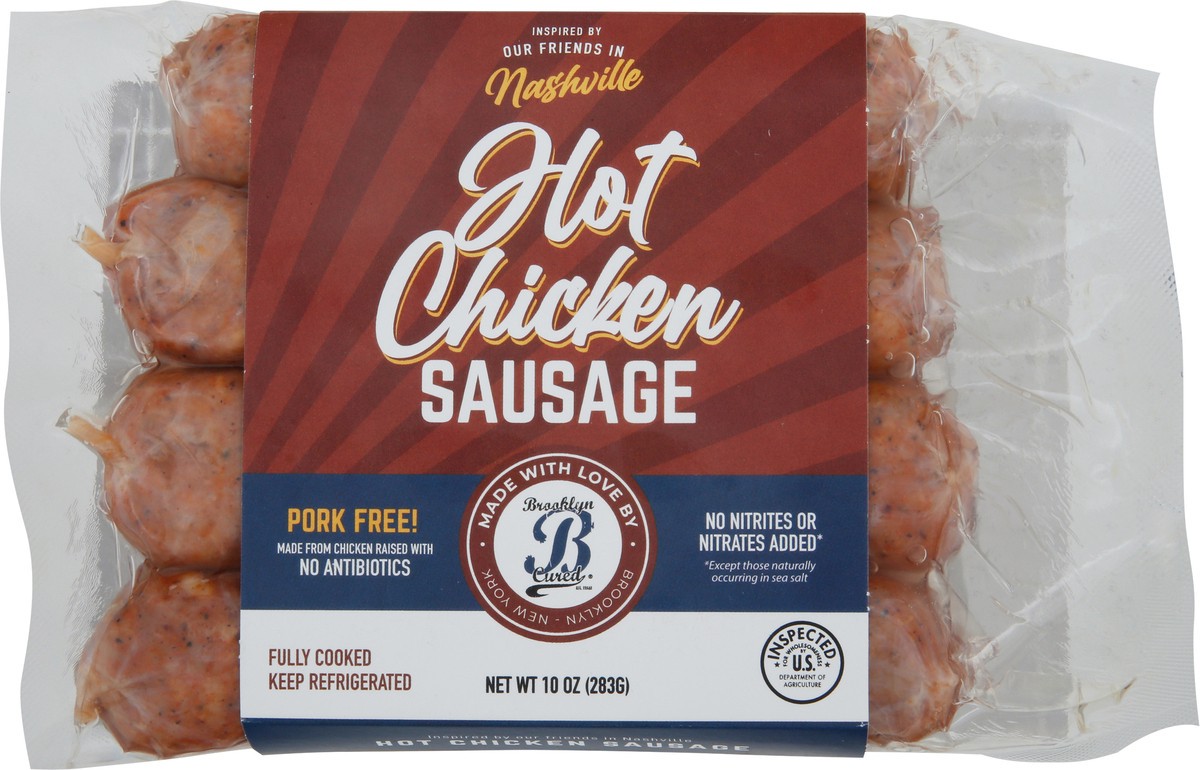 slide 2 of 2, Brooklyn Cured Hot Chicken Sausage 10 oz, 10 oz