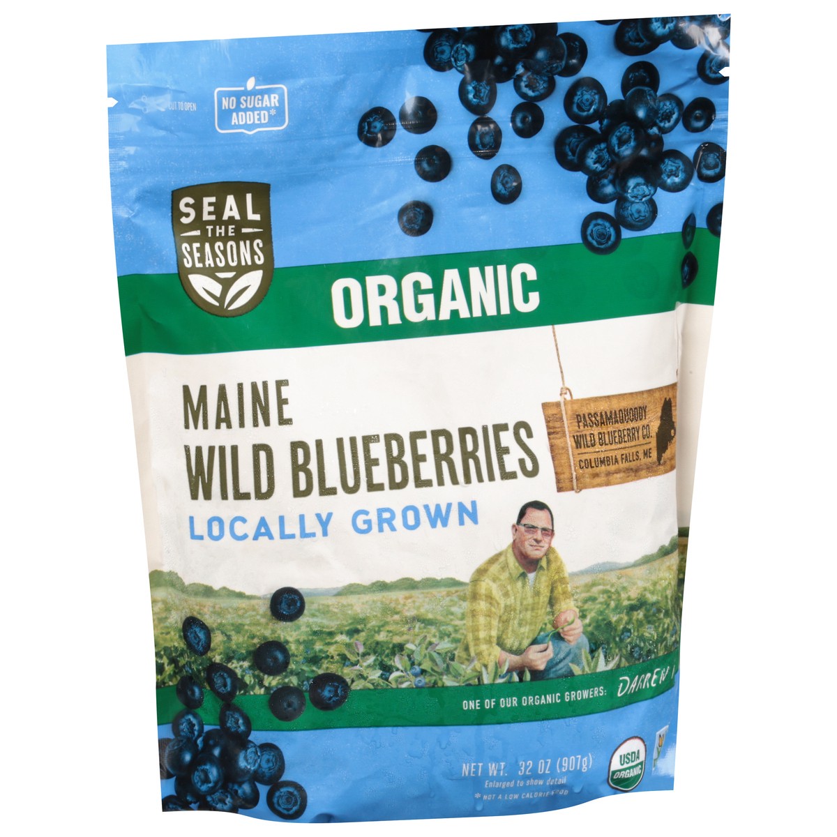 slide 2 of 12, Seal the Seasons Organic Maine Wild Blueberries 32 oz, 1 ct