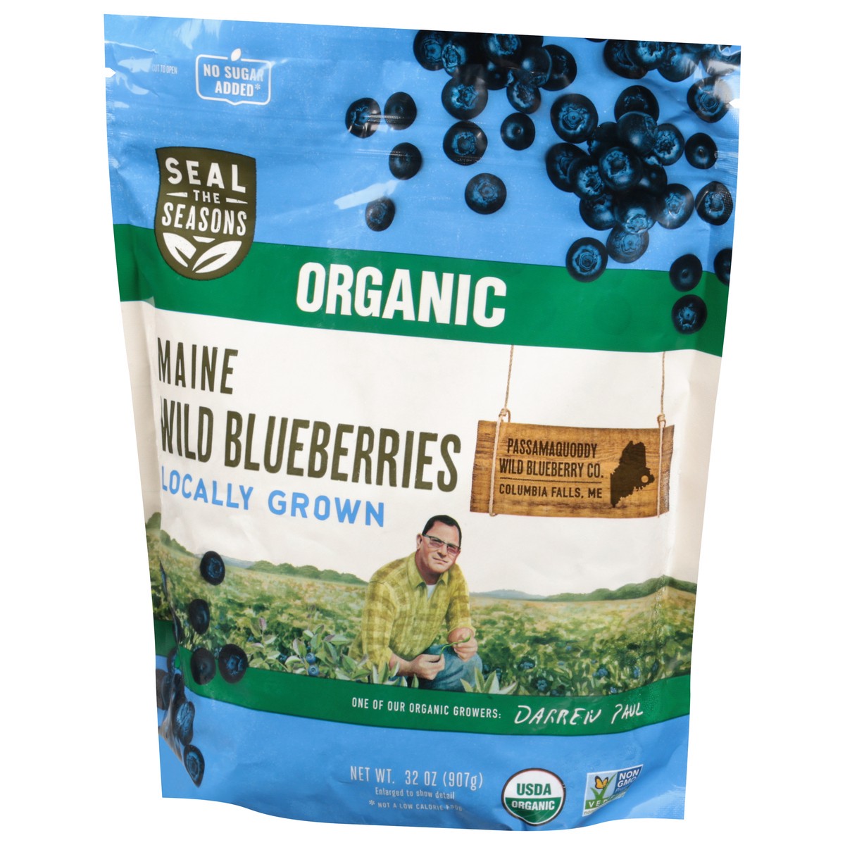 slide 6 of 12, Seal the Seasons Organic Maine Wild Blueberries 32 oz, 1 ct