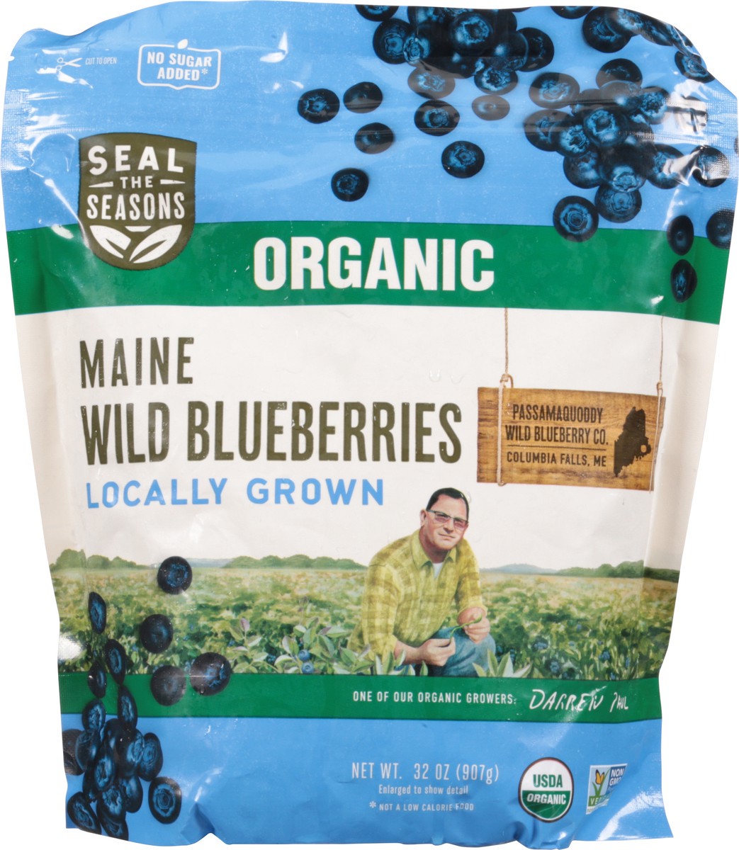slide 9 of 12, Seal the Seasons Organic Maine Wild Blueberries 32 oz, 1 ct
