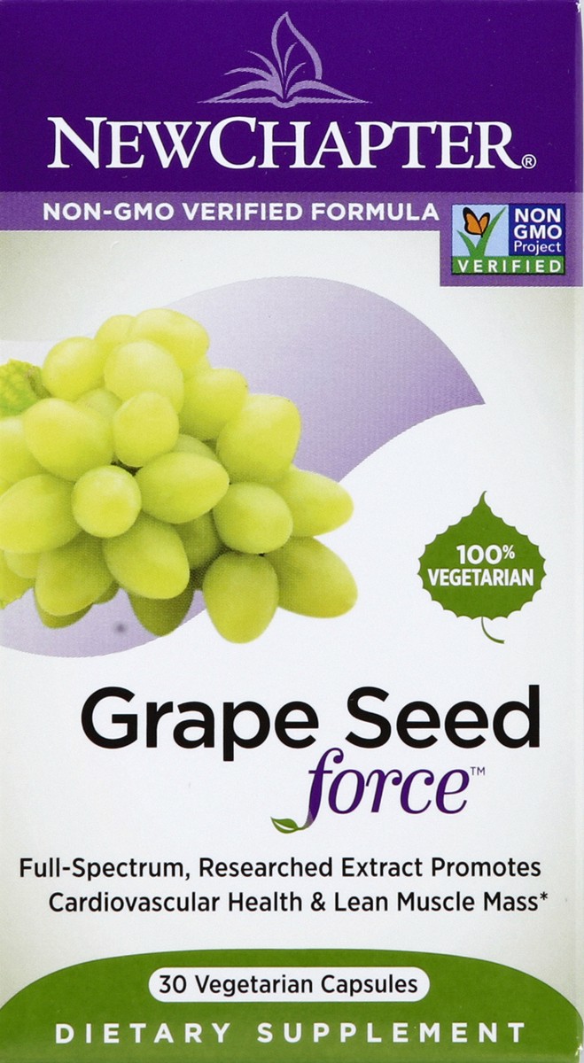 slide 1 of 5, New Chapter Grape Seed Force 30 ea, 30 ct