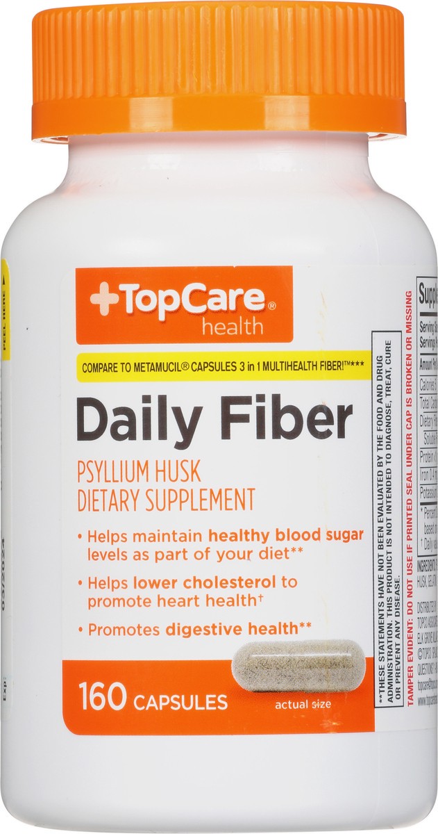 slide 7 of 15, TopCare Health Daily Fiber 160 Capsules, 160 ct