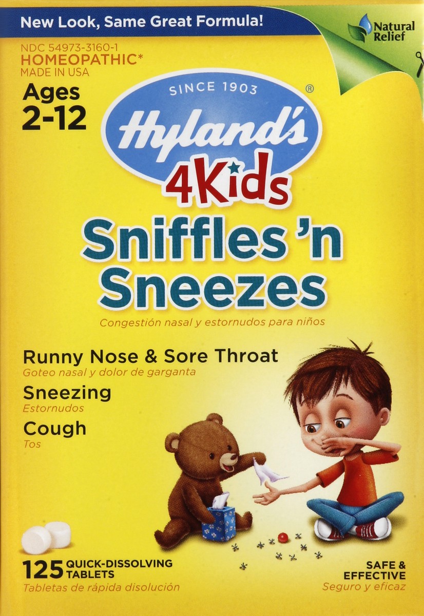 slide 4 of 5, Hyland's Kids Sniffles N Sneezes, 125 ct