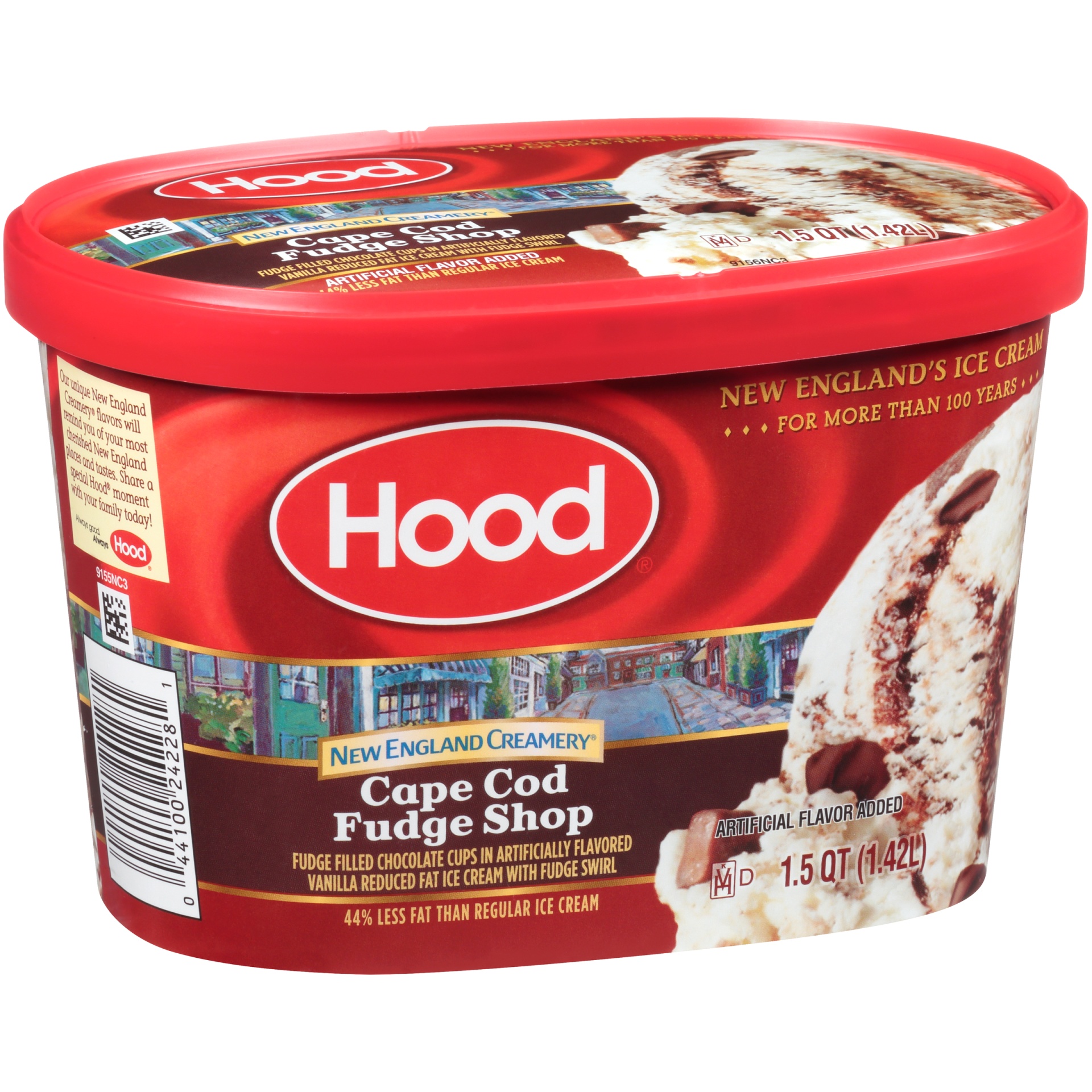 slide 2 of 7, Hood New England Creamery Cape Cod Fudge Shop Ice Cream, 1.5 qt