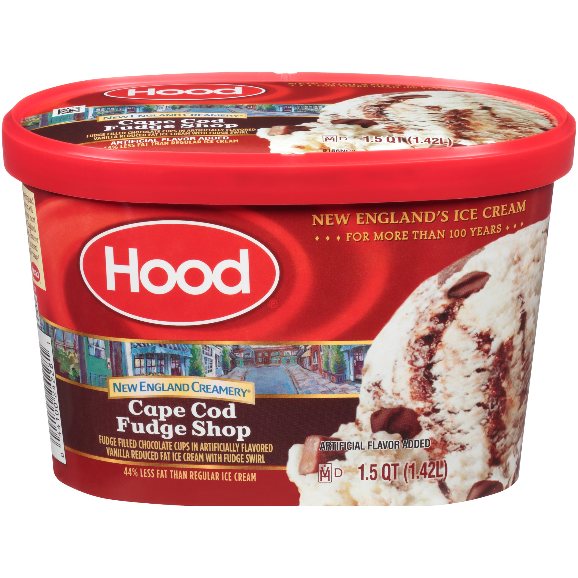 slide 1 of 7, Hood New England Creamery Cape Cod Fudge Shop Ice Cream, 1.5 qt