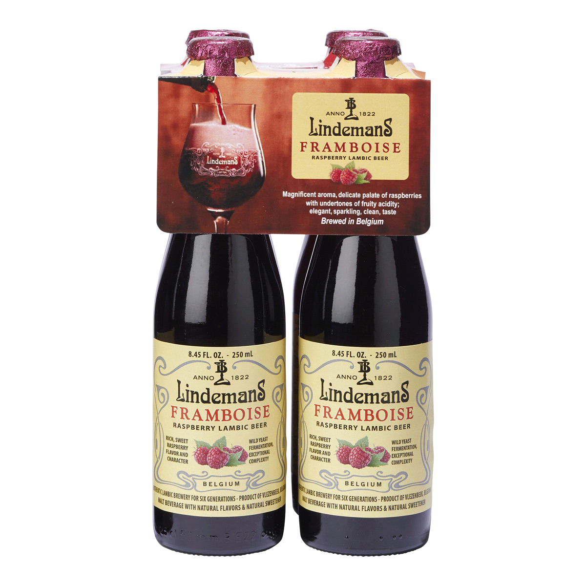 slide 1 of 1, Lindeman's Lambic Framboise, 4 ct; 250 ml