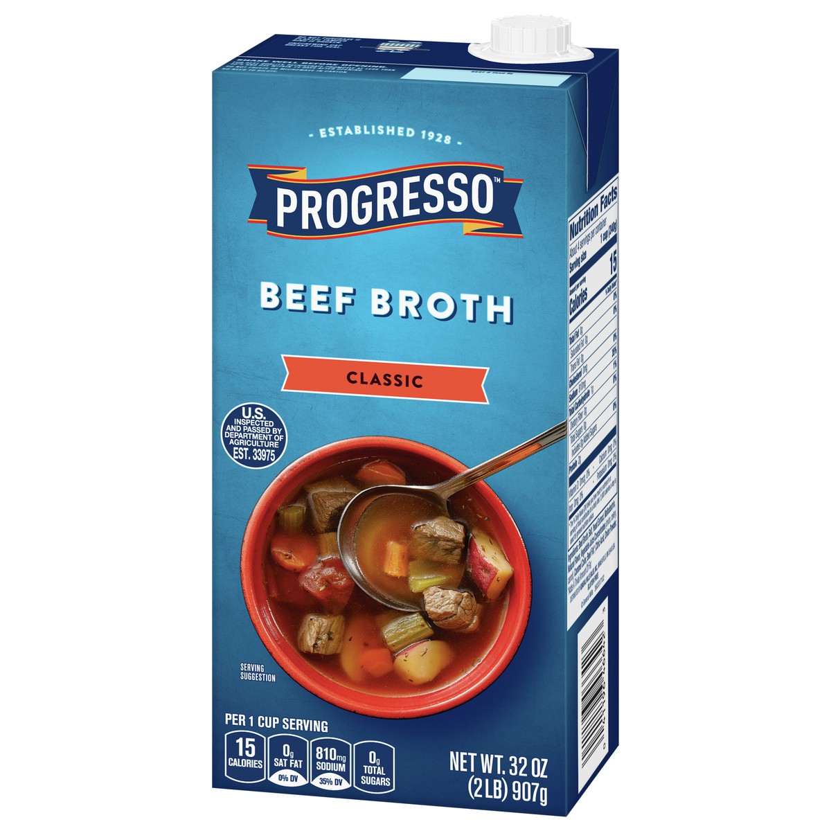 slide 3 of 9, Progresso Classic Beef Broth, Gluten Free, 32 ounces, 32 oz