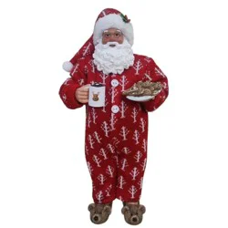 Merry Brite Santa Wearing Pajamas - 10 in