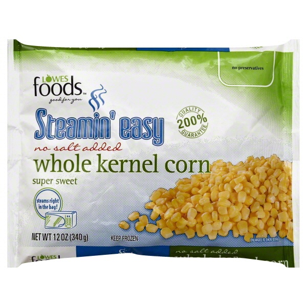 slide 1 of 1, Lowes Foods Steamin Easy Super Sweet Corn, 12 oz