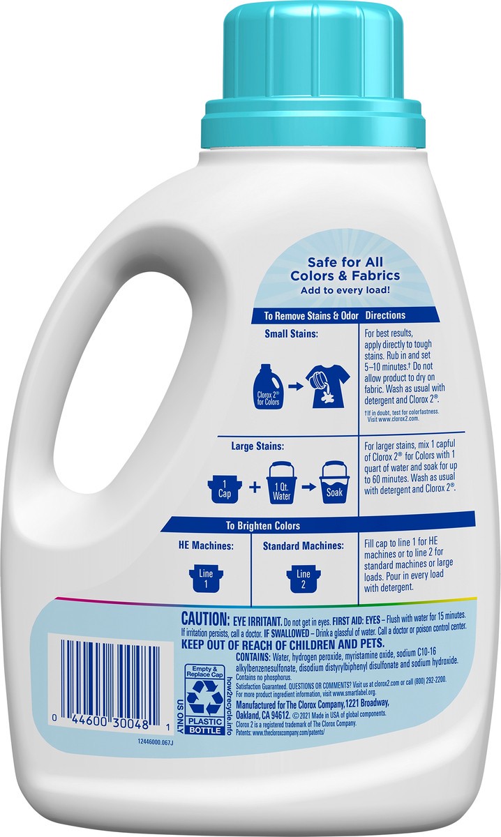 slide 2 of 7, Clorox 2 Free & Clear Laundry Additive for Colors 66 fl oz, 66 fl oz