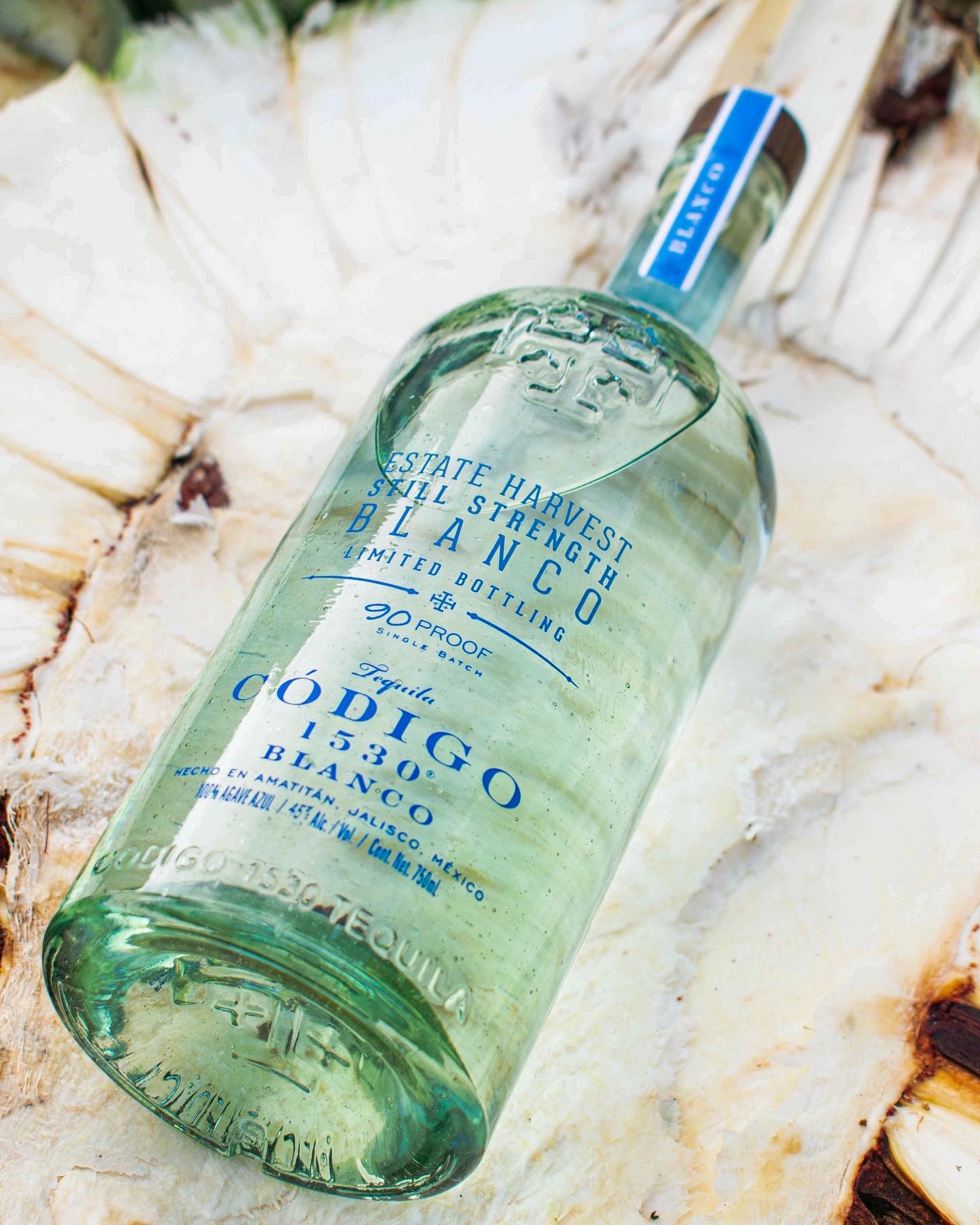 slide 3 of 9, Codigo 1530 Código 1530 Estate Harvest Still Strength Blanco Tequila, 750 mL Bottle, 45% ABV, 750 ml