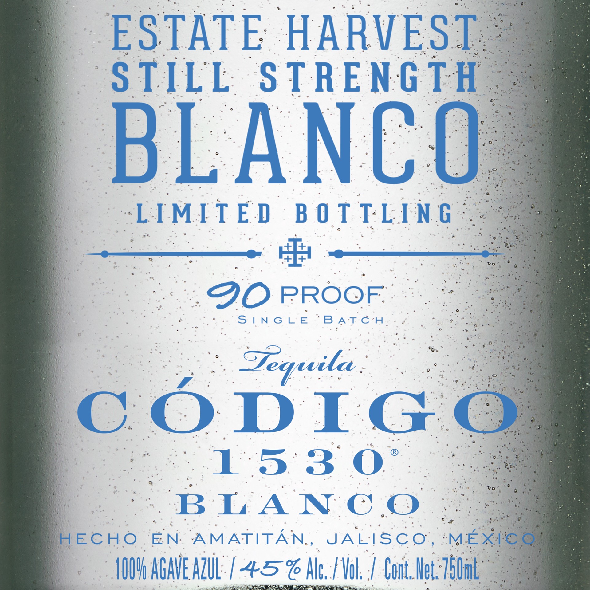 slide 7 of 9, Codigo 1530 Código 1530 Estate Harvest Still Strength Blanco Tequila, 750 mL Bottle, 45% ABV, 750 ml
