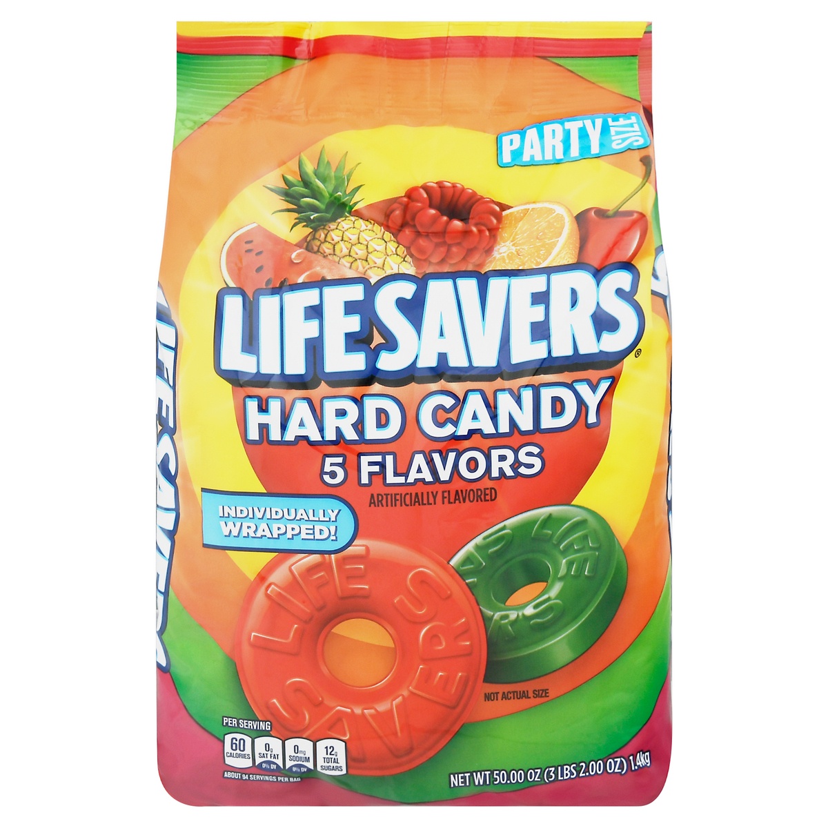 slide 1 of 5, Life Savers Hard Candy 5 Flavors Party Size, 50 oz
