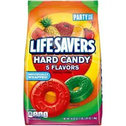 LIFE SAVERS Hard Candy, 5 Flavors, Party Size, 50 oz Bag