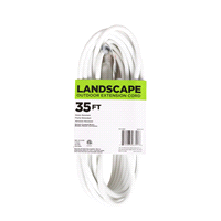 slide 3 of 9, Landscape Outdoor Extension Cord EC883627, White, 35 ft