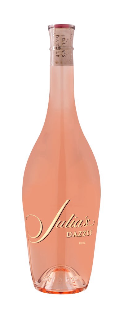 slide 1 of 1, Julia's Dazzle Rose, 750 ml