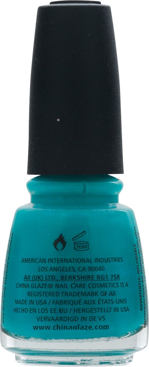 slide 5 of 9, China Glaze Nail Lacquer, Turned Up Turquoise, 1 ct