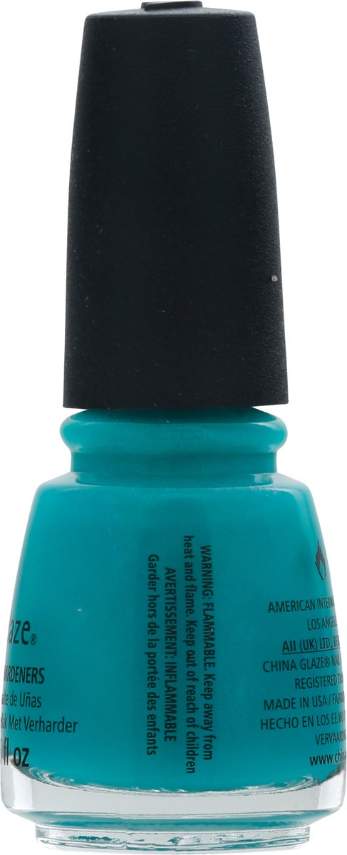 slide 8 of 9, China Glaze Nail Lacquer, Turned Up Turquoise, 1 ct