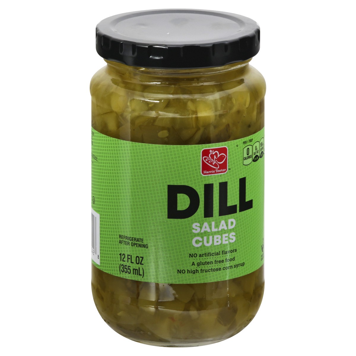 slide 2 of 10, Harris Teeter Pickles - Dill Salad Cubes, 12 oz
