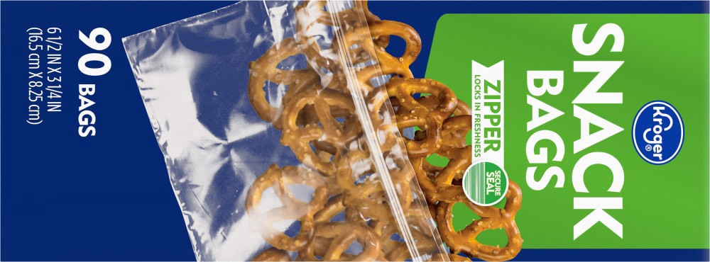 slide 4 of 5, Kroger® Reclosable Snack Bags, 90 ct