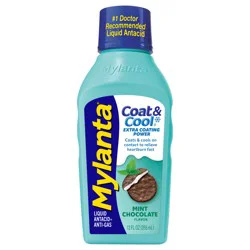Mylanta Coat & Cool, Mint Chocolate Flavor, 12fl oz