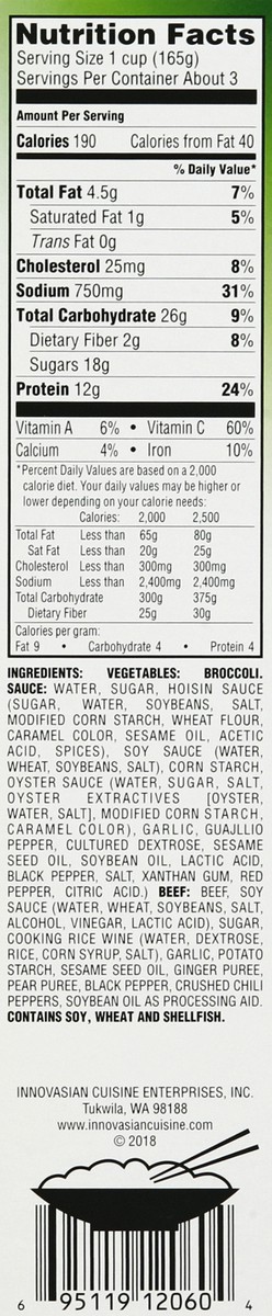 slide 15 of 15, Innovasian Cuisine Spicy Beef & Broccoli, 18 oz