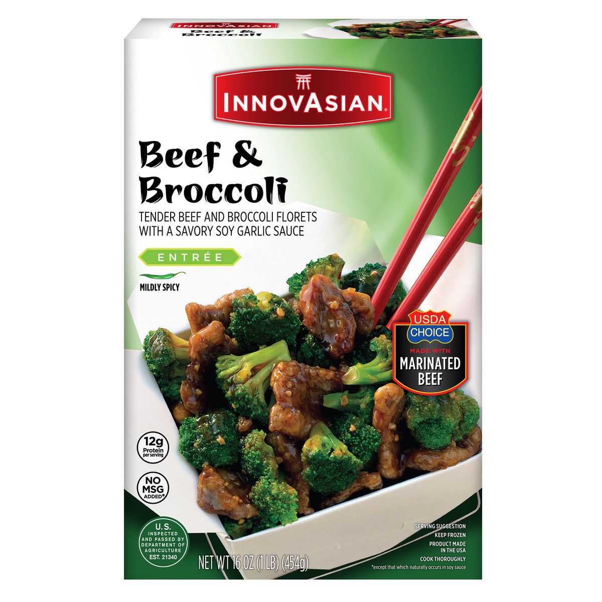 slide 1 of 15, Innovasian Cuisine Spicy Beef & Broccoli, 18 oz
