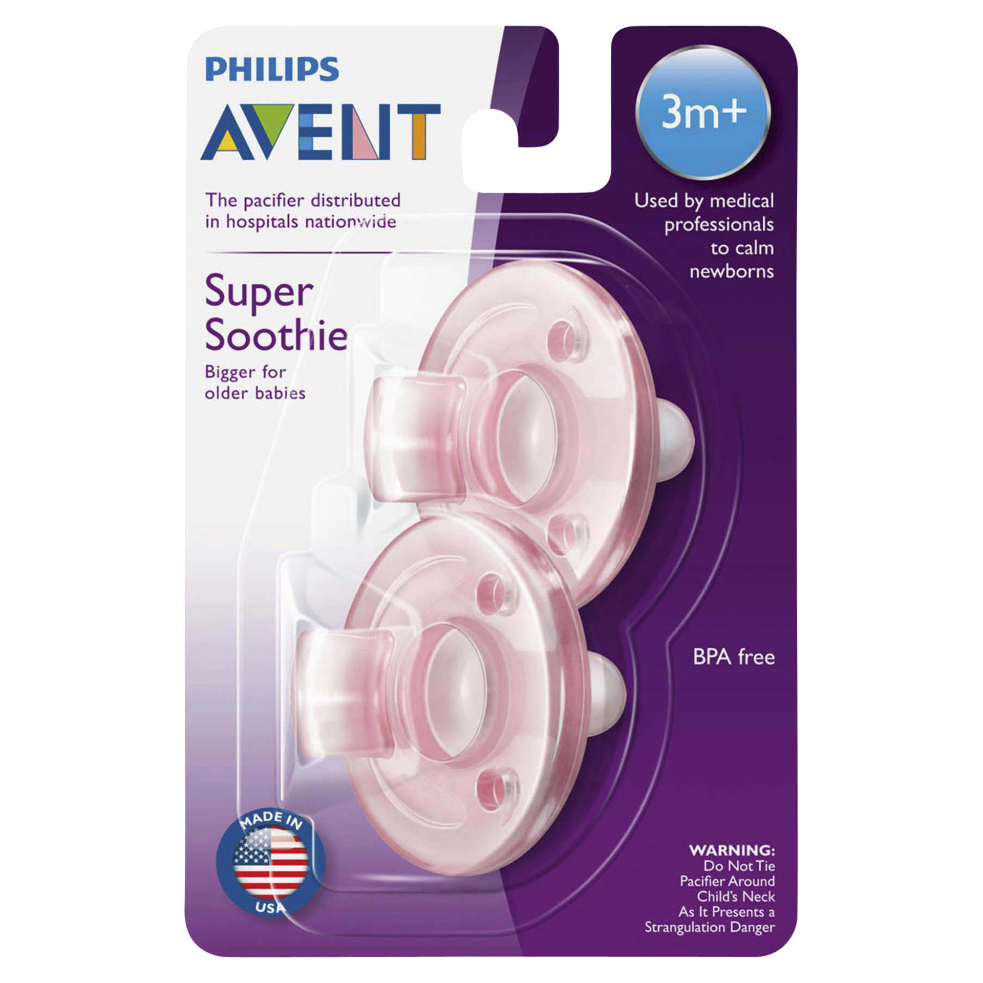 slide 17 of 29, Philips Avent Soothie Pacifier, 3-18 months, Various Colors, 2 pack, SCF192/04, 