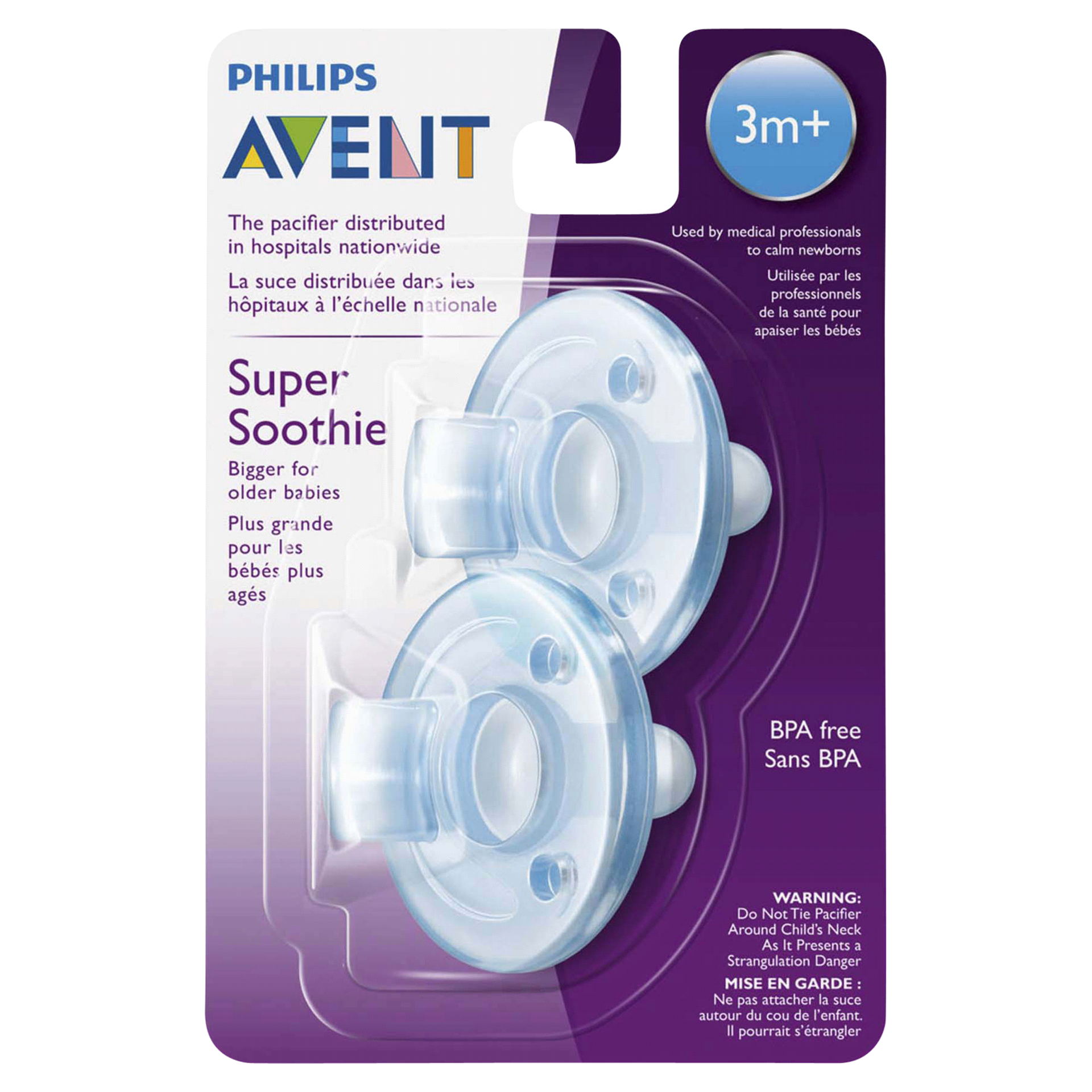 slide 8 of 29, Philips Avent Soothie Pacifier, 3-18 months, Various Colors, 2 pack, SCF192/04, 