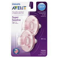 slide 16 of 29, Philips Avent Soothie Pacifier, 3-18 months, Various Colors, 2 pack, SCF192/04, 