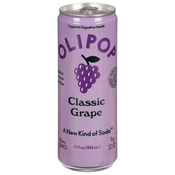 Olipop Classic Grape Soda 12 fl oz