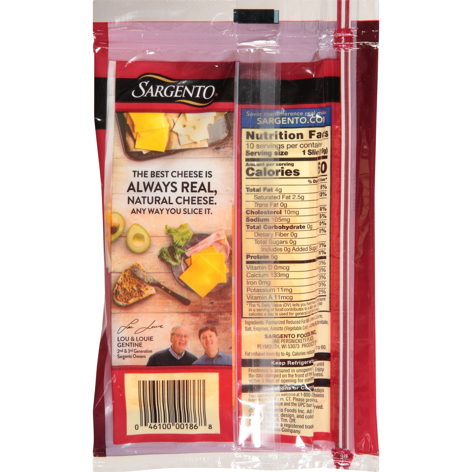 slide 2 of 6, Sargento Reduced Fat Colby-Jack Sliced Cheese, 6.67 oz