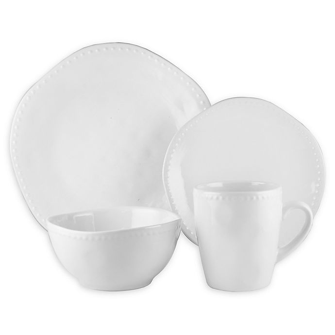 slide 1 of 1, American Atelier Nadia Dinnerware Set - White, 16 ct